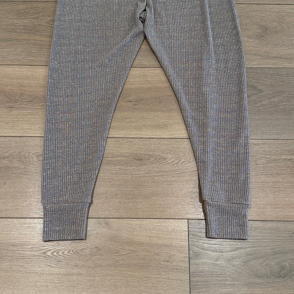 SPIRITUAL GANGSTER Gray Gold Shimmer Lurex Harem High‎ Rise Jogger Pants Size S - Picture 7 of 10